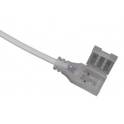 Conector de conexión y alimentación para tira LED 230V de 12mm con cable 210mmm